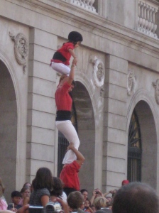 The castellers or human castles