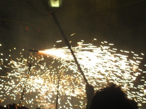 Sparks from Correfoc